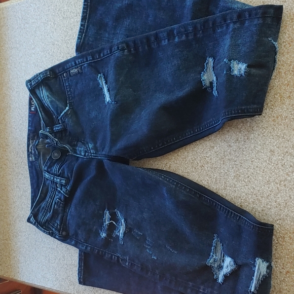 Silver Tuesday Fluid Denim Mid Skinny Deconstructed Jeans Size 26 - Picture 4 of 13